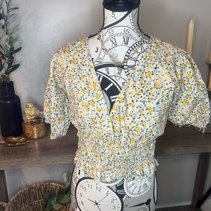 Babydoll floral top